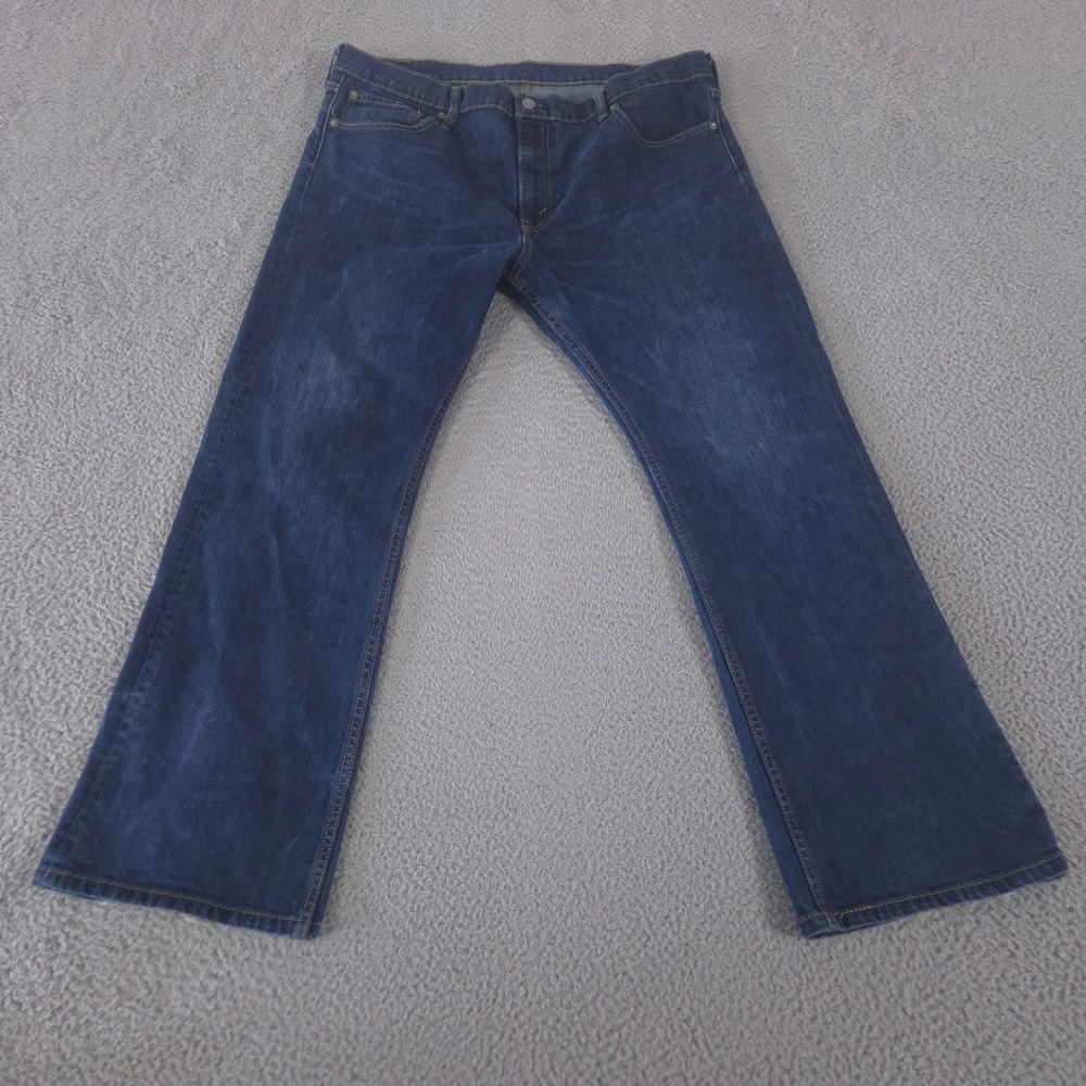 Levi's Jeans Mens 40x30 Blue 527 Slim Bootcut Dark Wash Denim Cotton Classic